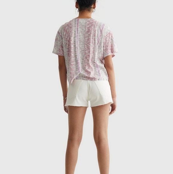 NWT Lucky Brand Pintuck Hi-Low Boho Print Top Size Large - Picture 5 of 10